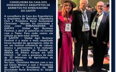 Conselheira da Casa dos Engenheiros e Arquitetos de Barretos foi Embaixadora do GAFFFF